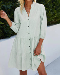 Leichte A-Linien-Sommerkleid mit Karomuster – Juliette