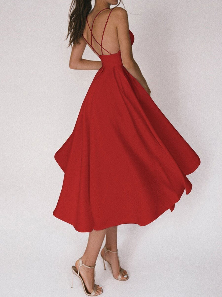 Strappy V-Ausschnitt Kleid - Noa