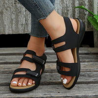 Lässige Damen Sandalen mit Klettverschluss – Nina