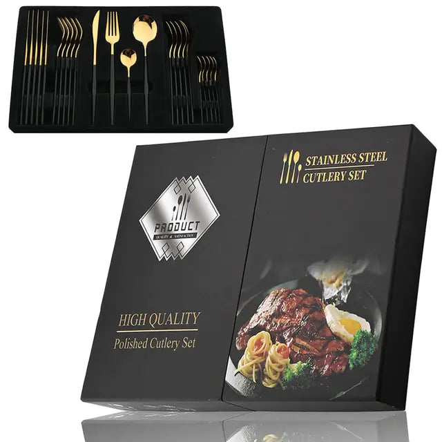 24-teiliges RVS Besteckset – Aurinox