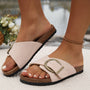 Bequeme Hausschuhe mit Riemen – Fenna
