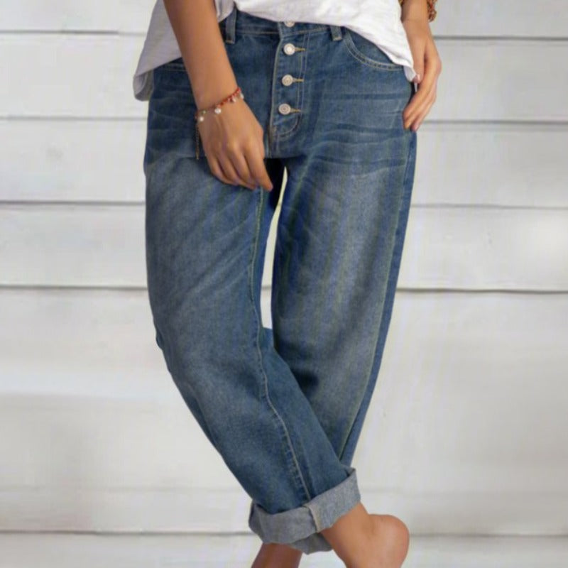 Boyfriend-Jeans mit High-Waist für Damen – Maribel