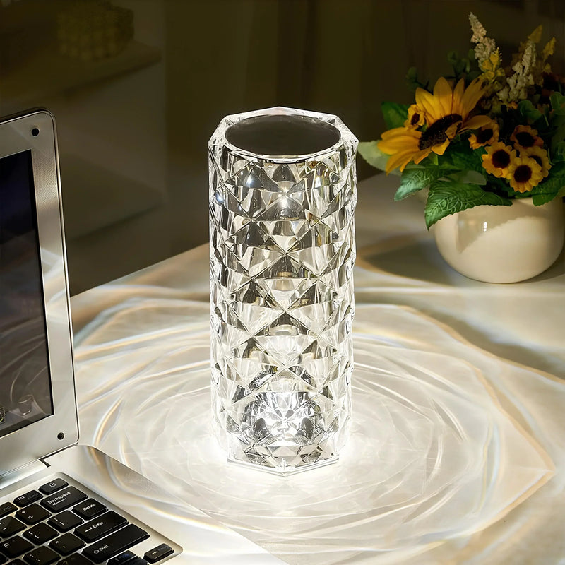 Kristall Tischlampe mit Touch-Bedienung - Aurora