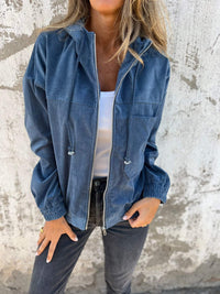 Casual Damen Hoodie mit Kapuze und Reißverschluss – Noemi