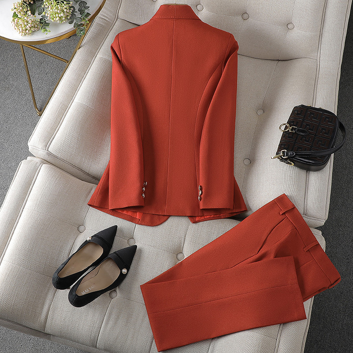 Damen Blazer & Hosen Set – Celestine Herbstzauber Edition