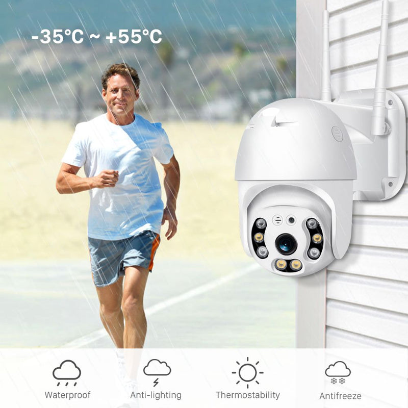 Drahtlose Außenüberwachungskamera mit WiFi – SecureView 360