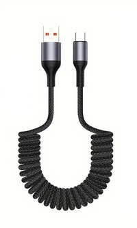 100W USB-C Spring Charging Cable with High-Speed Data Transfer – Buy 1, Get 1 FREE-B USB TO C-State of Style