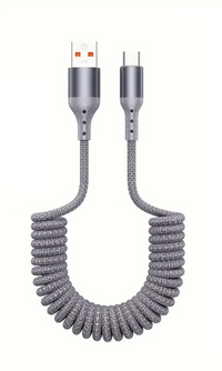 100W USB-C Spring Charging Cable with High-Speed Data Transfer – Buy 1, Get 1 FREE-G C TO C-State of Style