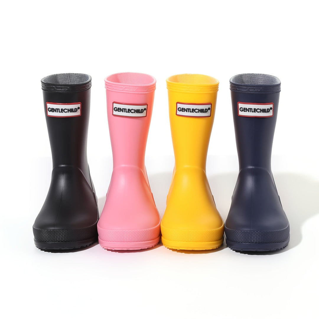 Kinder Gummistiefel einfarbig und wasserfest – Noah
