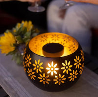 Blumen Kerzenlampe mit Duftdiffuser – Fleuris