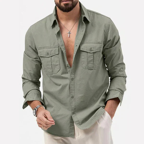 Stylische Herren Cargo Hemd - Tobias
