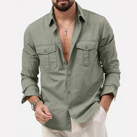Stylische Herren Cargo Hemd - Tobias