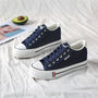 Stylische Damen Canvas-Sneaker mit Plateausohle – Leonie