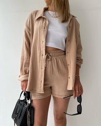 Atmungsaktives Baumwoll-Co-Ord Set Damen – Maris