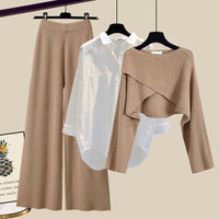 Herbstliches Komfortables Damen 3-teiliges Set – Liviana