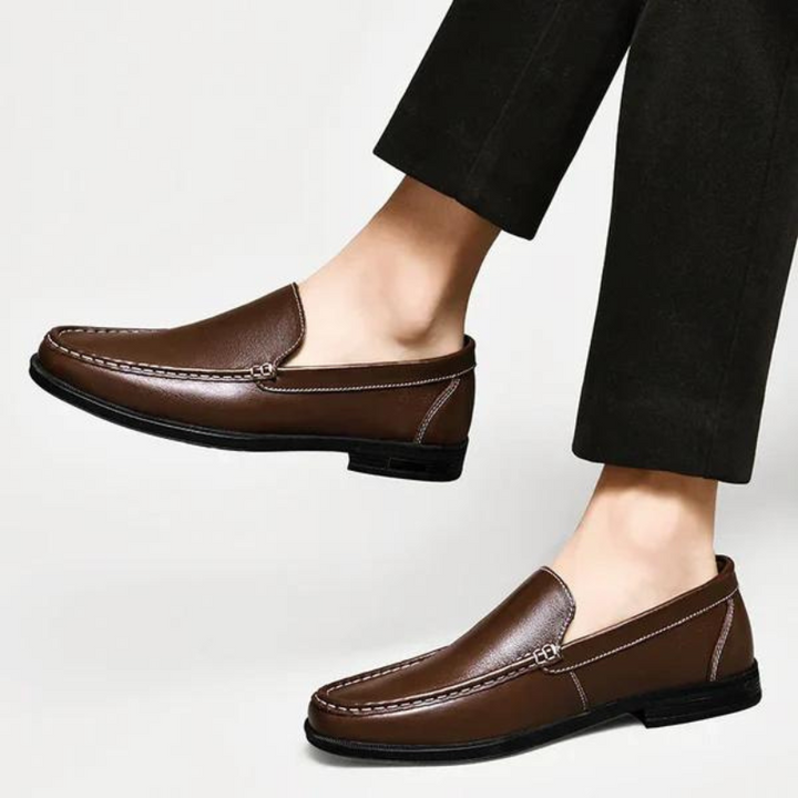 Italienische Slipper aus echtem Leder – Emilio