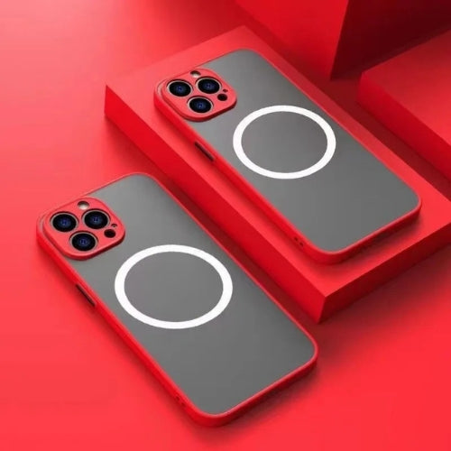 Mattes magnetisches Handyhülle mit Magsafe & Fallschutz – 1+1 KOSTENLOS