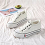 Stylische Damen Canvas-Sneaker mit Plateausohle – Leonie
