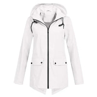 Trendige Damen Regenjacke mit Kapuze - Liora