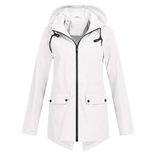 Trendige Damen Regenjacke mit Kapuze - Liora