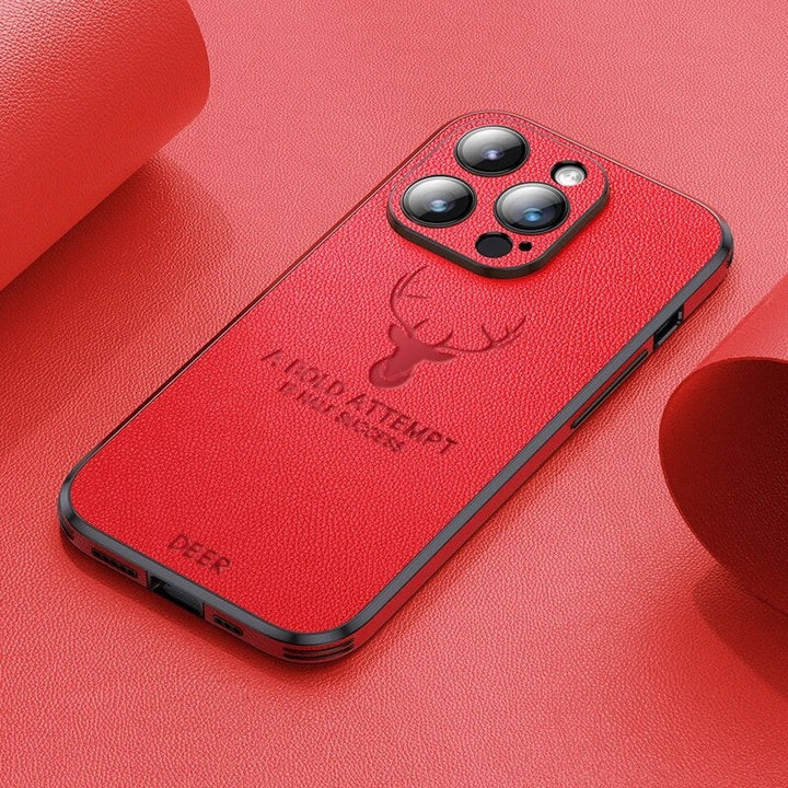 Luxe Hirschleder iPhone Hülle - Veltro