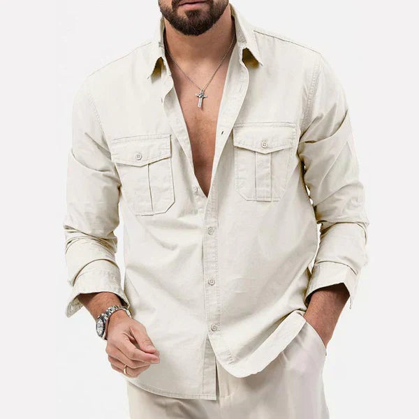 Stylische Herren Cargo Hemd - Tobias