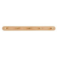 Wandgarderobe aus Holz mit Messinghaken - LignaHook