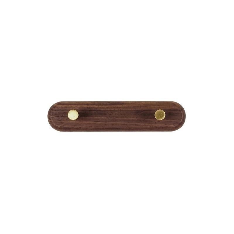 Wandgarderobe aus Holz mit Messinghaken - LignaHook