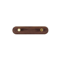Wandgarderobe aus Holz mit Messinghaken - LignaHook
