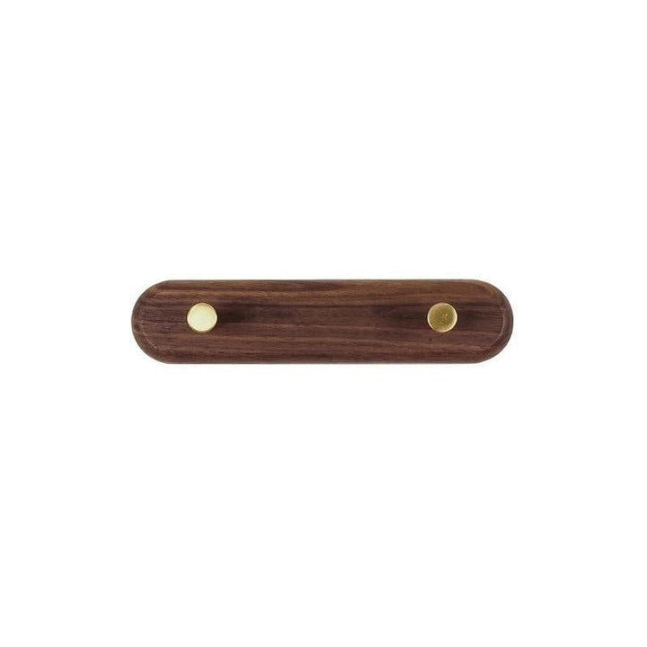 Wandgarderobe aus Holz mit Messinghaken - LignaHook