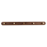 Wandgarderobe aus Holz mit Messinghaken - LignaHook