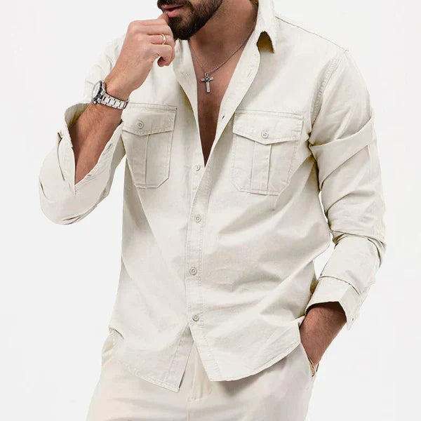 Stylische Herren Cargo Hemd - Tobias