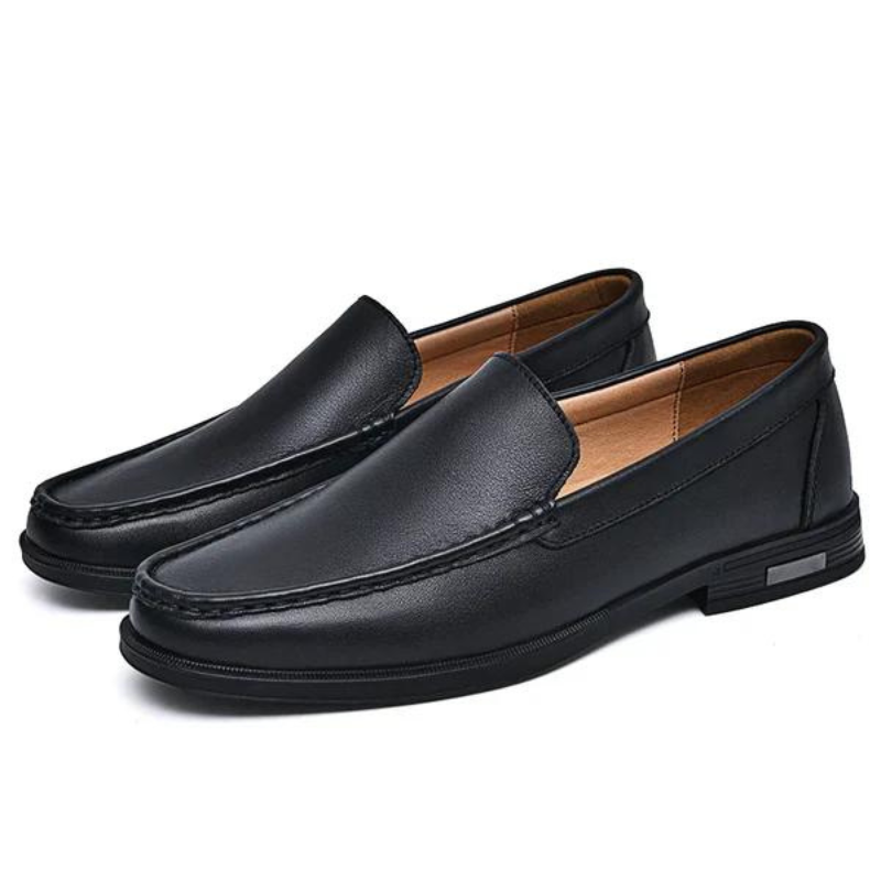 Italienische Slipper aus echtem Leder – Emilio