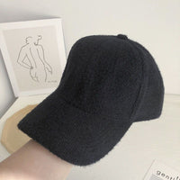 Warme Damen Baseballcap mit Imitatfell für Herbst & Winter – Lorena