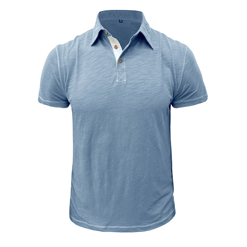 Herren-Poloshirt aus Weicher Baumwolle – Matteo
