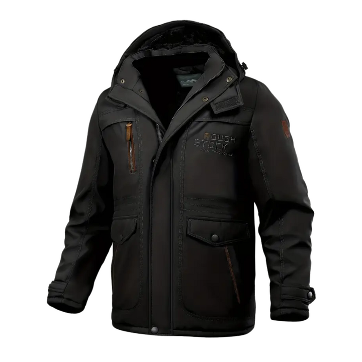 Herren Winterjacke gefüttert mit Plüsch & Kapuze – Stellan
