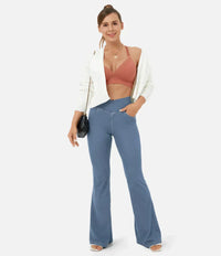 Stilvolle Bootcut-Jeans für Damen - Rosa