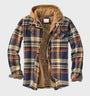 Warme Herrenjacke mit Muster & Kapuze – HeatStyle