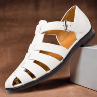 Comfortable men's leather sandals with non-slip sole – 50% discount – Milan