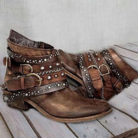 Vintage Slip-On Damenstiefel - Nora