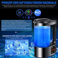 Elektrischer Wasserreiniger mit Wasserstoff- und Alkaline-Option - PureFlow
