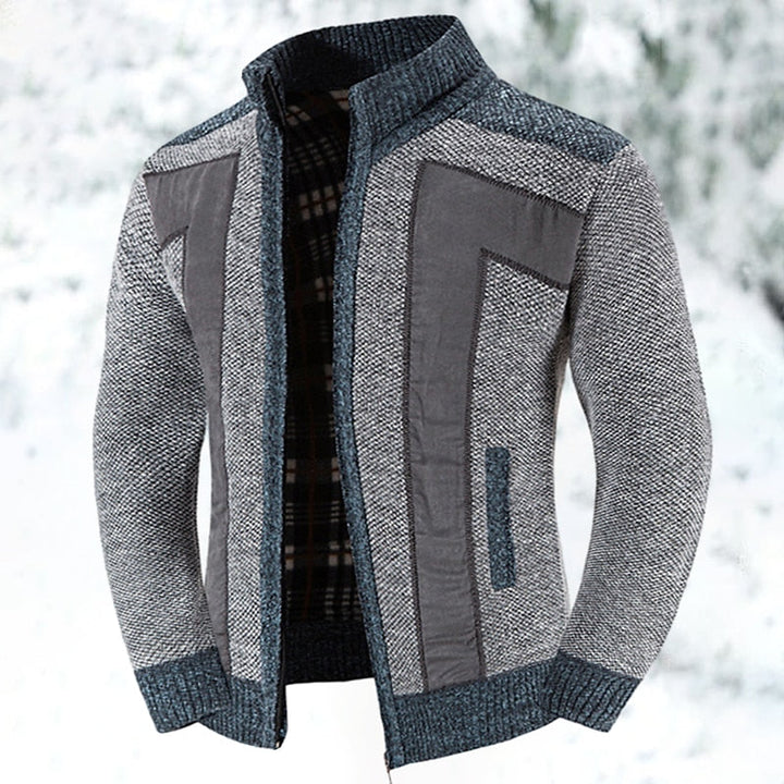 Wollweste mit Reißverschluss und Pullover - Leon