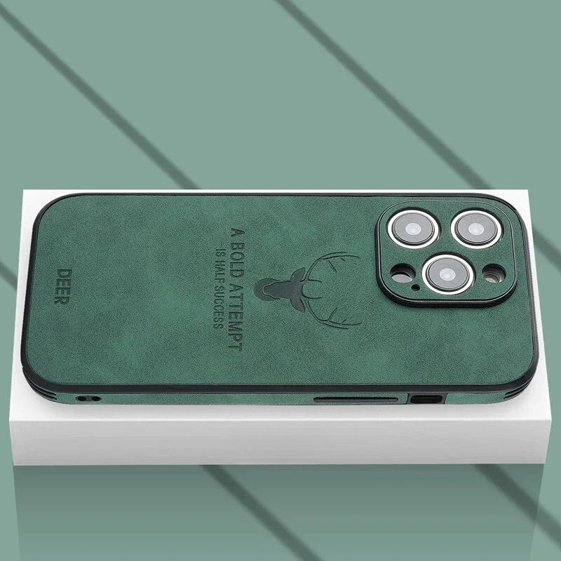 Luxe Hirschleder iPhone Hülle - Veltro