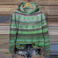 Warme Dames Hoodie mit Muster – Freya