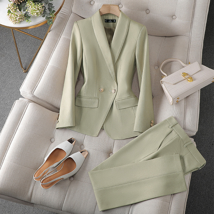 Damen Blazer & Hosen Set – Celestine Herbstzauber Edition