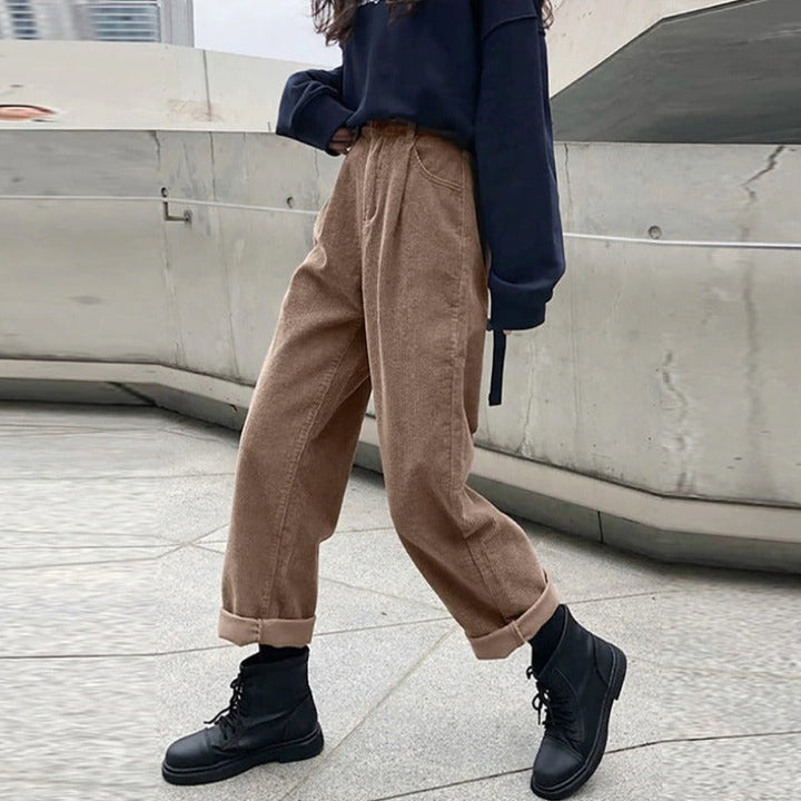 Damen Cordhose mit weitem Bein – Emily Herbstedition