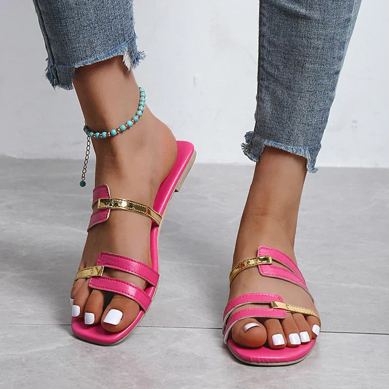 Damen Flache Sommer-Sandalen mit Offener Zehe – Avianne