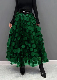 Rock mit Polka-Dots und Fließendem Schnitt – Fleur