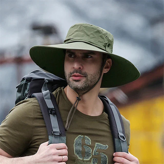 Outdoor-Sommerhut mit Kinnband und Wasserabweisendem Stoff – Ranger