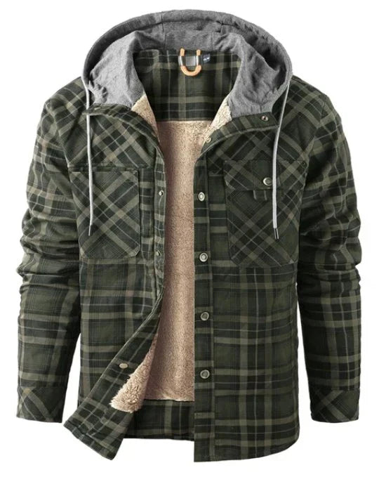 Herren Outdoorjacke kariert mit Isolierung & wasserabweisender Beschichtung – Ragnar